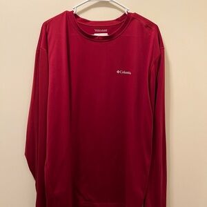 Columbia Red Long Sleeve Shirt